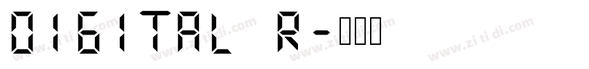 Digital R字体转换